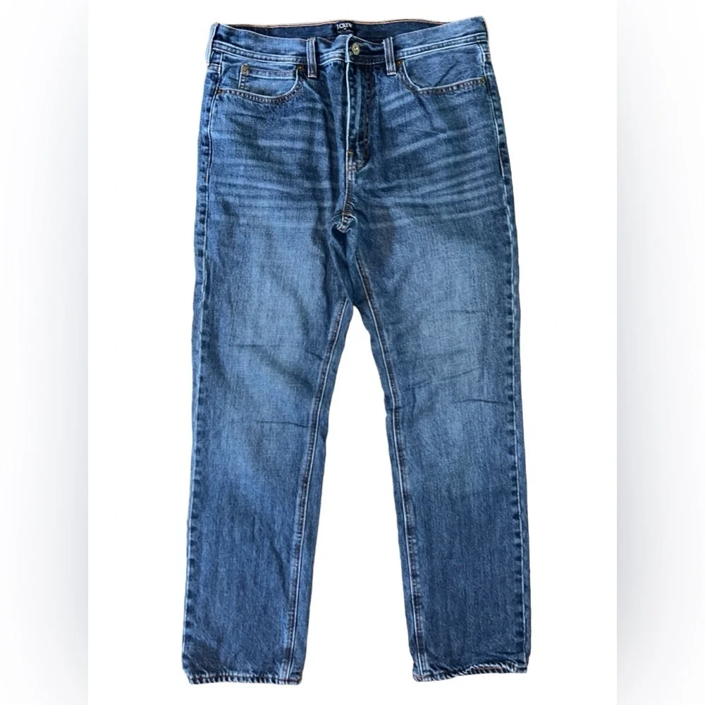 J. Crew THE SUTTON plaid lined jeans. 32x30 100% cotton
